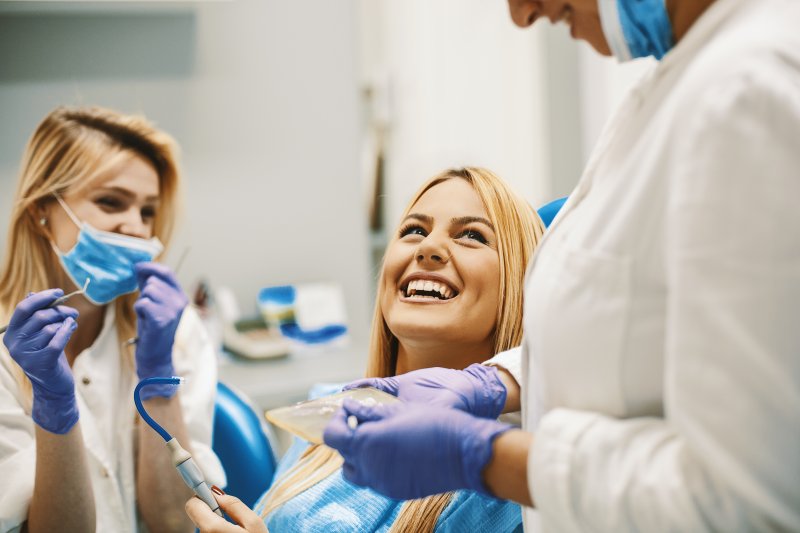 patient visiting dentist in Salt Lake City